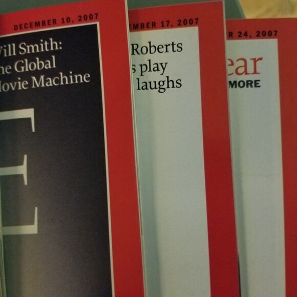 Time Magazine collection asst. Dates from Sept 24 2007 - Dec 24 2007 14 count - Picture 5 of 7